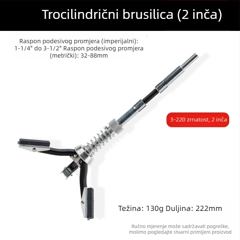 Brusilica cilindra automobila s tri čeljusti i brusnim kamenom