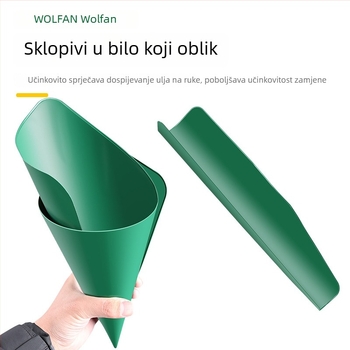 Fleksibilni alat za odvod ulja sa sklopivim lijevkom