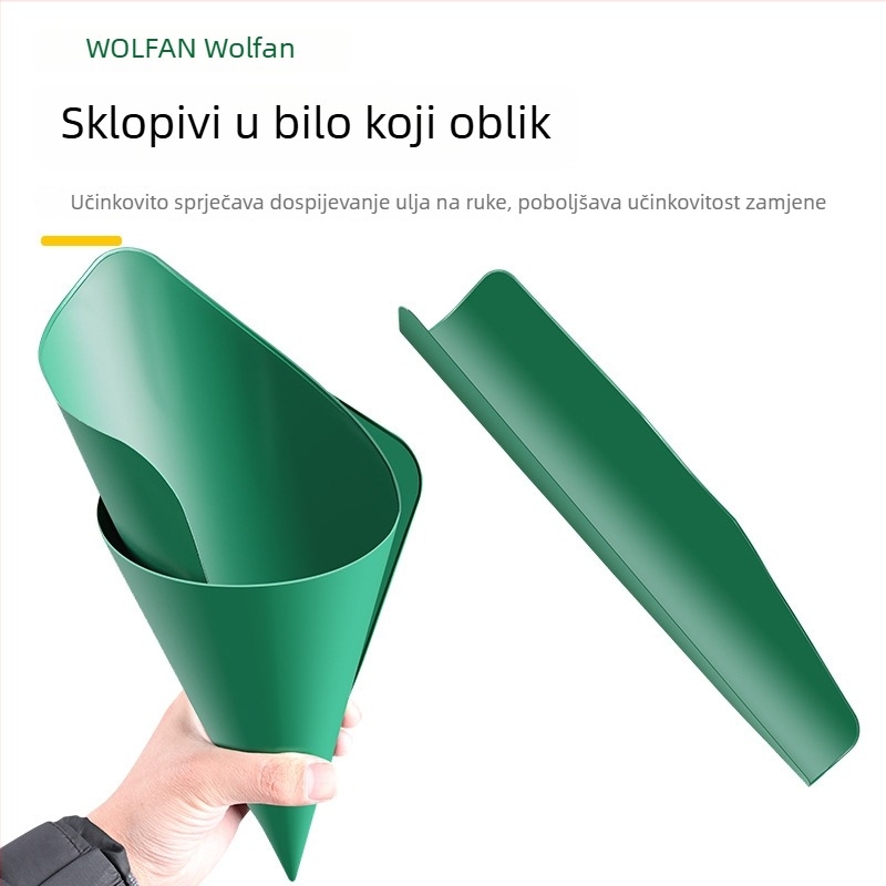 Fleksibilni alat za odvod ulja sa sklopivim lijevkom