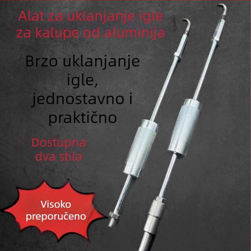 Potpun set za uklanjanje pinova iz aluminijske forme: konusni cijevni pinovi, pinovi za uklanjanje cijevi i pinovi za aluminijske ploče