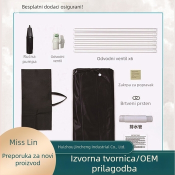 Sklopiva napuhiva PVC kada za odrasle, kućna upotreba, PVC s ugodnim dodirom, dvostruka upotreba toplo/hladno, prijenosna ledena kada