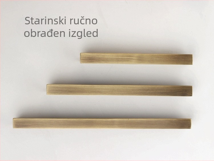 Drška za vrata ormara i ladice od čistog bakra, moderni jednostavni američko-skandinavski stil