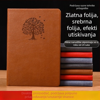 A5 bilježnica, minimalistički dizajn, dnevnik u retro stilu, kompaktnog formata
