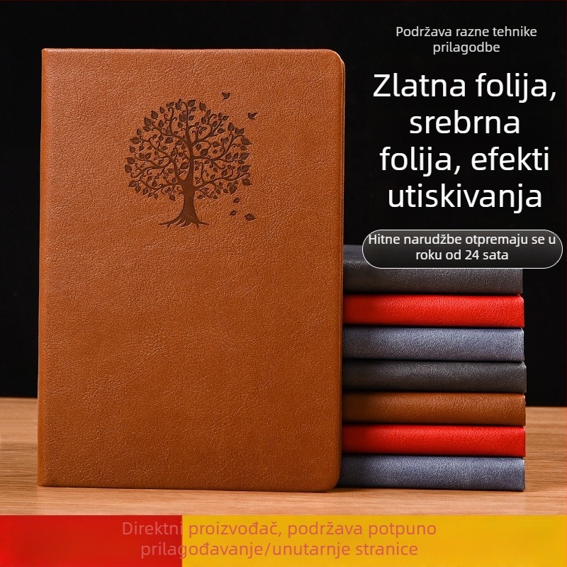 A5 bilježnica, minimalistički dizajn, dnevnik u retro stilu, kompaktnog formata