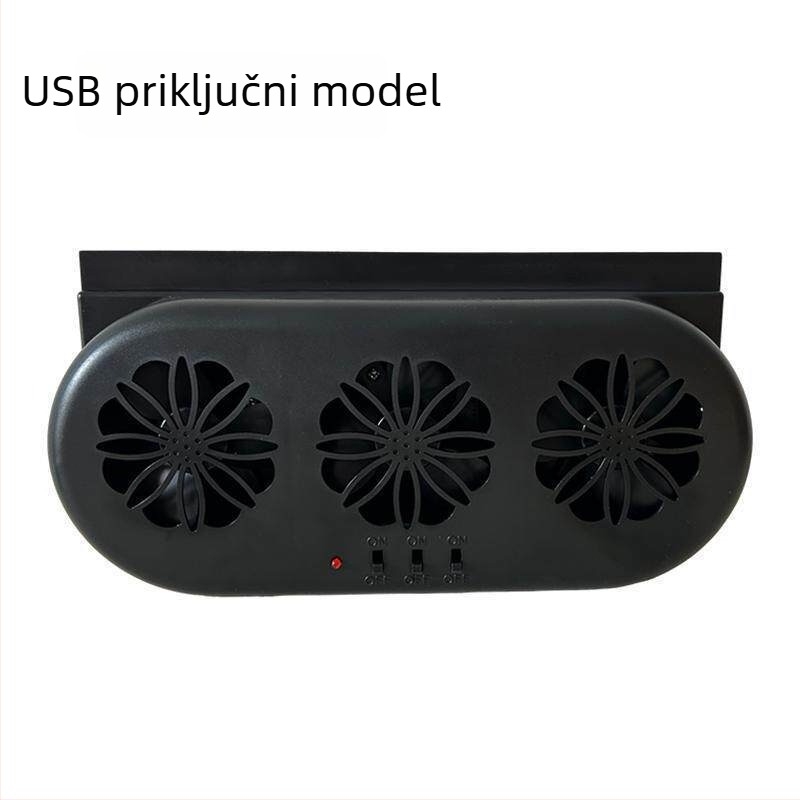 Ljetni novi model: solarni ventilator automobila za cirkulaciju zraka i hlađenje vozila