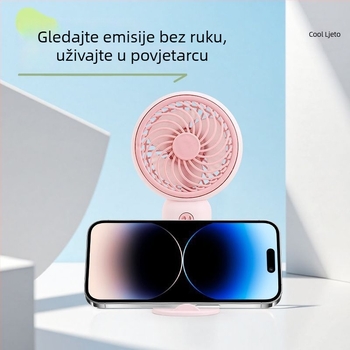 USB punjivi mini stolni ventilator, 3 brzine, 3 lopatice, kompaktno i prenosivo