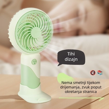 USB punjivi mini stolni ventilator, 3 brzine, 3 lopatice, kompaktno i prenosivo
