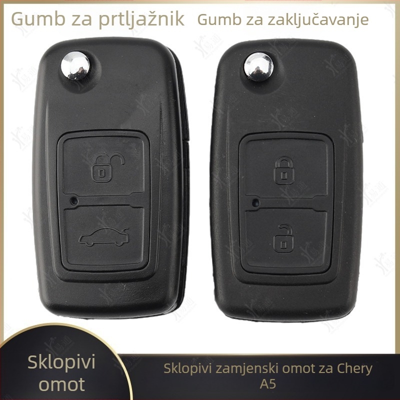 Zamjensko kućište za sklopivi daljinski ključ za Chery A5 E5 A3 Fengyun 2 Ruihu Qiyun 1–3 X1