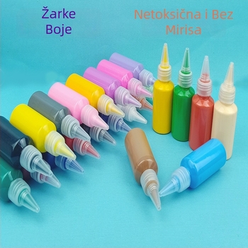 Set akrilnih boja za gipsane lutke, 30 ml, 27 boja, za dječju umjetnost i slikanje prstima, ekološki