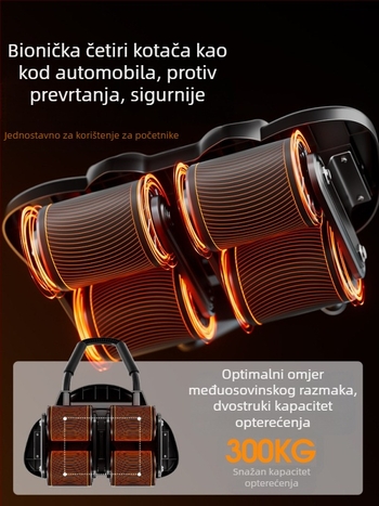 Automatski kolut za trbušnjake s povratnim mehanizmom, 2025 novi model, za kućnu upotrebu, četverostruki trbušni kolut, fitness oprema