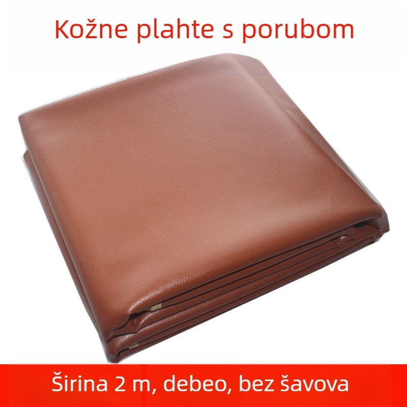 Posteljina od maslinastog platna s vodootpornom podlogom za inkontinenciju za starije i bebe, kožni izgled pokrivača za krevetu, periva