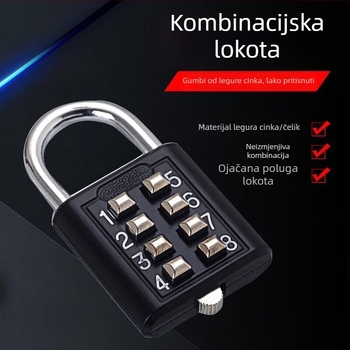 Stilska mehanička kombinacijska brava za prtljagu i vrata
