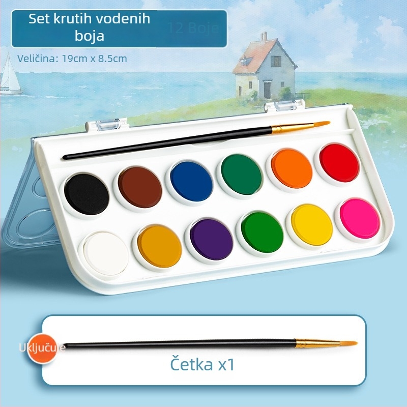 True Color Čvrsti akvarel bojice set – 12/16/28 boja za akvarel