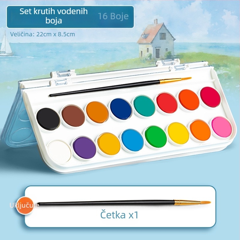 True Color Čvrsti akvarel bojice set – 12/16/28 boja za akvarel
