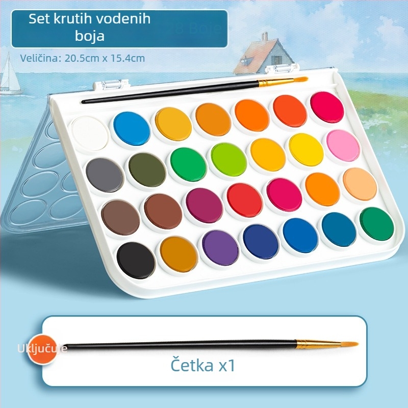 True Color Čvrsti akvarel bojice set – 12/16/28 boja za akvarel
