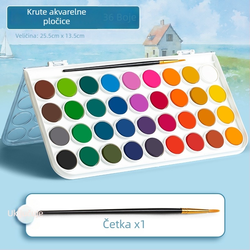 True Color Čvrsti akvarel bojice set – 12/16/28 boja za akvarel