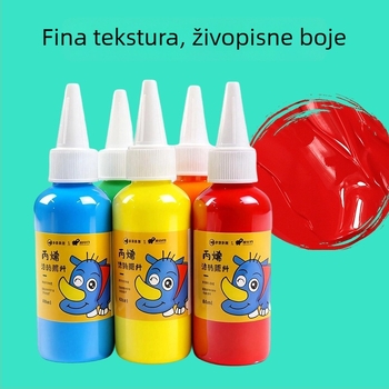 60 ml šarenih akrilnih boja za djecu u vrtiću, sigurne i netoksične za ručne DIY projekte