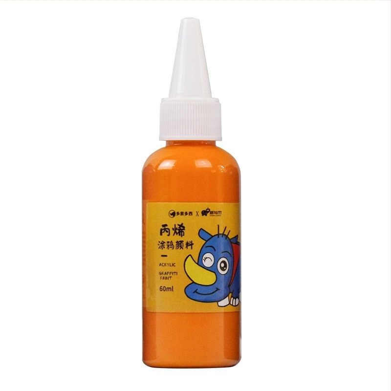 60 ml šarenih akrilnih boja za djecu u vrtiću, sigurne i netoksične za ručne DIY projekte