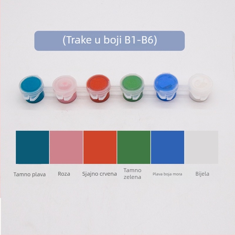 Set od 24 tekućih glazura za porcelin za slikanje keramike, 2 ml po boji
