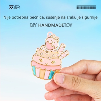 Set za umjetnost na prozoru s ljepilom bez pečenja, 3D DIY kreativno bojanje, 24 boje (10 ml svaka)