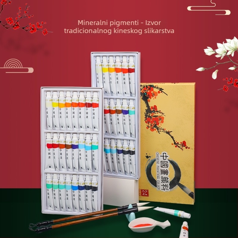 Memories set pigmenta za kinesko slikarstvo, 12ml, 18-24 boja, mineralni pigmenti za tinta pejzaža, studentski umjetnički pribor