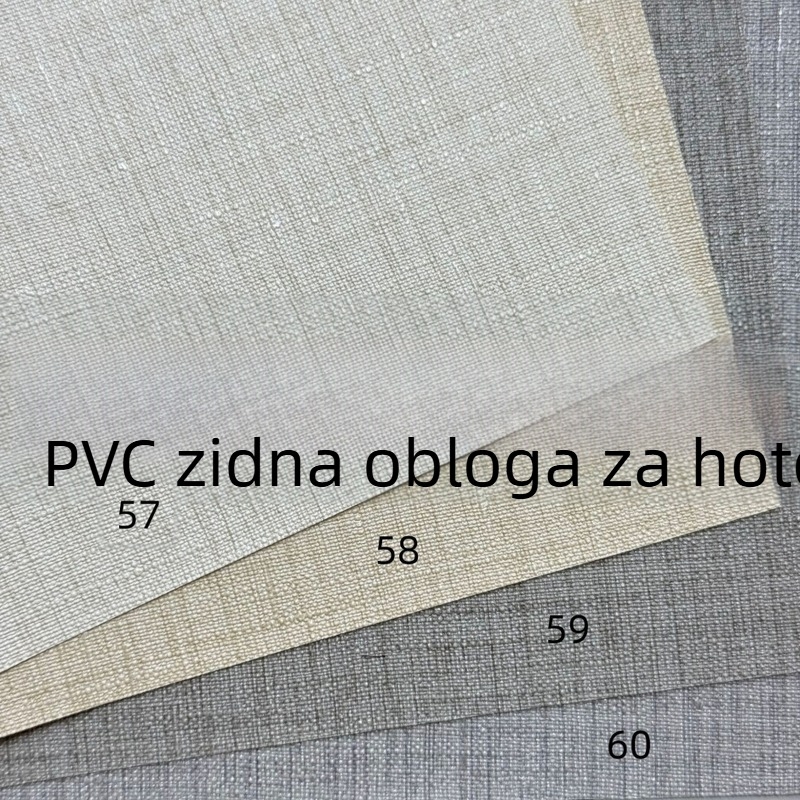 PVC zidna obloga s bazom od križne tkanine, širine 1,37 m, vinil tapeta s reljefnom površinom, vatrootporna