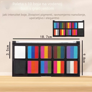 Dječji set za crtanje lica i tijela s vodotopivim bojama za lice