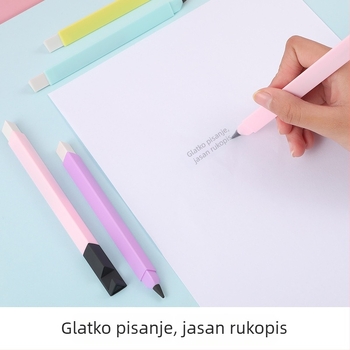 Olovka bez tinte, vječna, s gumom, mogućnost otiska logotipa, izdržljivo grafitno jezgro