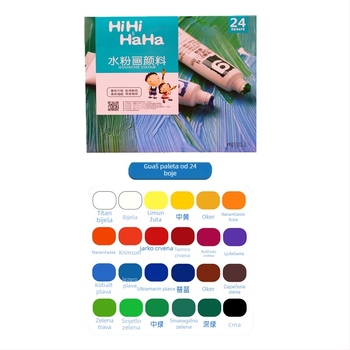 Set gouachea i akvarela za djecu – 12 boja, cijevi od 12 ml, DIY umjetnost