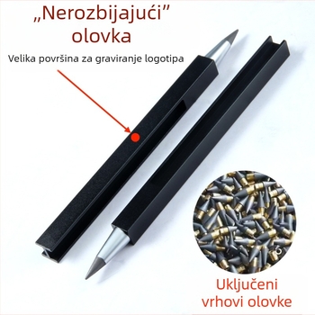 Olovka s automatskim oštrenjem, izdržljiv grafit za ured i crtanje
