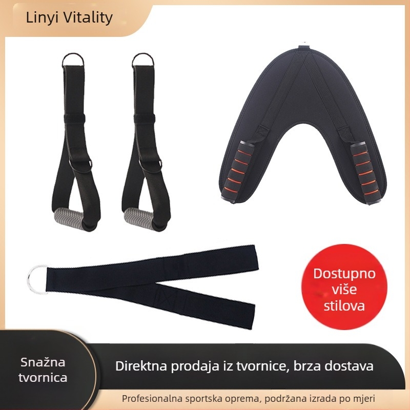 Kabelski dodaci za teretanu: užad za triceps, kabel visokog klina, kabel za lice vuču, produženje za prsni let na okviru