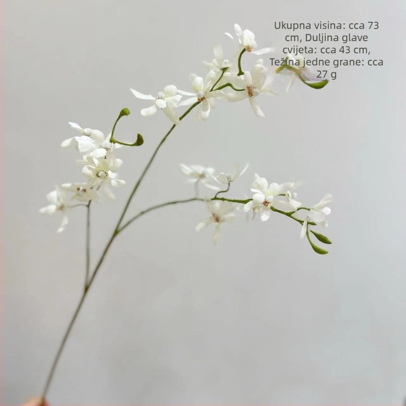 With Yang umjetna Phalaenopsis orhideja, mini svileni cvijet za kućnu dekoraciju; pogodno za vjenčanja i rekvizite za fotografiju