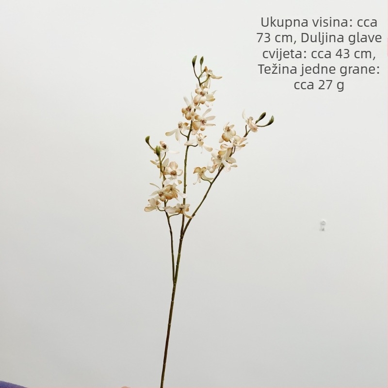 With Yang umjetna Phalaenopsis orhideja, mini svileni cvijet za kućnu dekoraciju; pogodno za vjenčanja i rekvizite za fotografiju