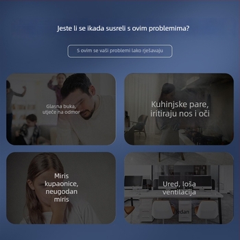 Integrirani stropni ventilator za suhozidnu kuhinju i kupaonu