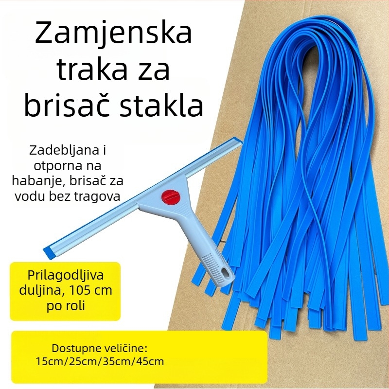 Stakleni alat za čišćenje s debelim silikonom – kućna upotreba, bez tragova vode, škrabka za površine