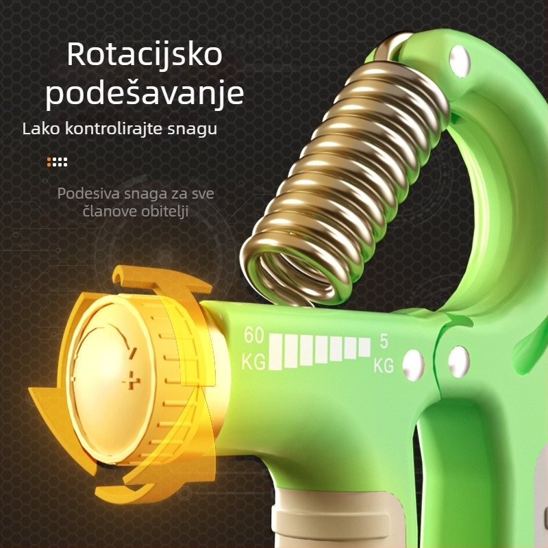 Jačač hvata i trener ruke uz treniranje podlaktice, opružni mehanizam
