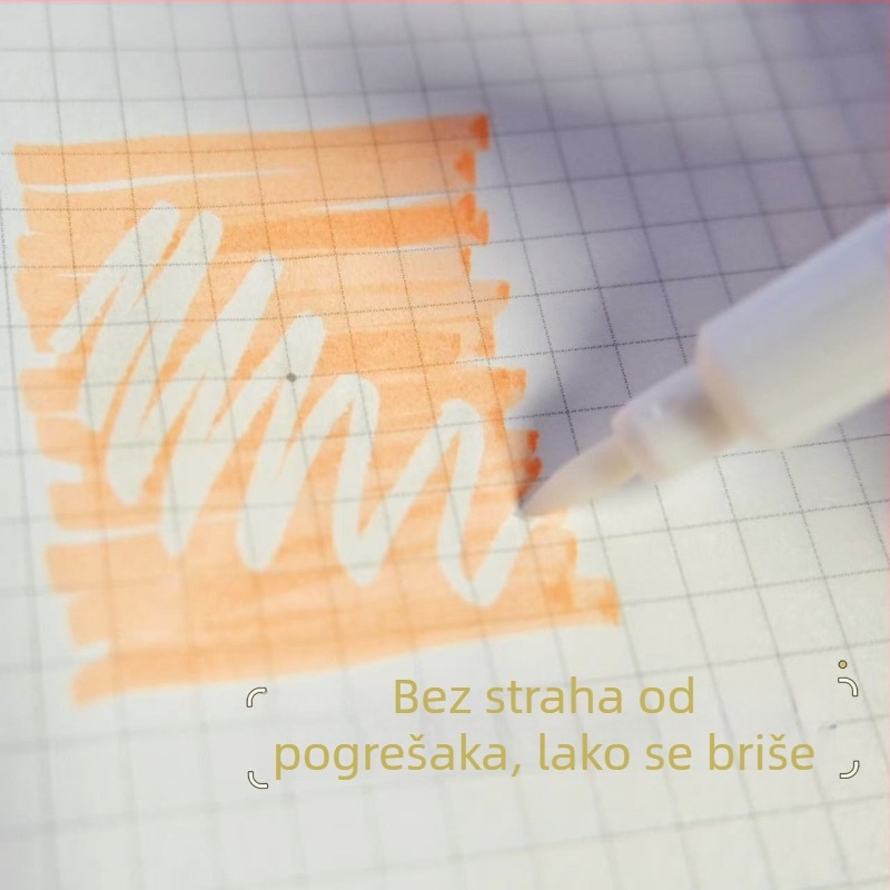 Set dvostrukog vrha marker s 3 boje skladi perama i 3 izbrisiva pisaća olovka