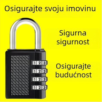 Metalna kombinacijska brava s kodom za prtljagu, ormariće u domu i teretani te ladice, vodootporna