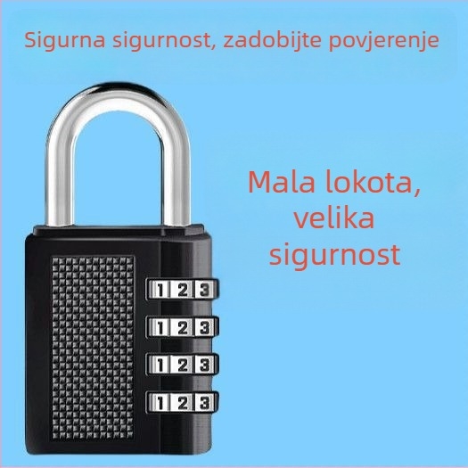 Metalna kombinacijska brava s kodom za prtljagu, ormariće u domu i teretani te ladice, vodootporna