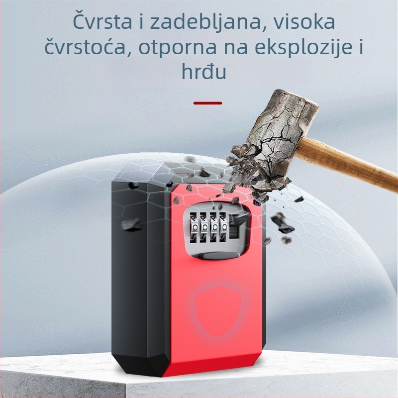 Kutija za ključ s lozinkom za vrata s mačjim okom – dekor za smještaj, privremeni spremnik ključeva, patentirani proizvod, model 907