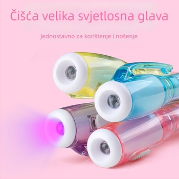 Svijetleća fluorescirajuća olovka s prozirnim tijelom, UV svjetlo