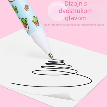 Svijetleća fluorescirajuća olovka s prozirnim tijelom, UV svjetlo