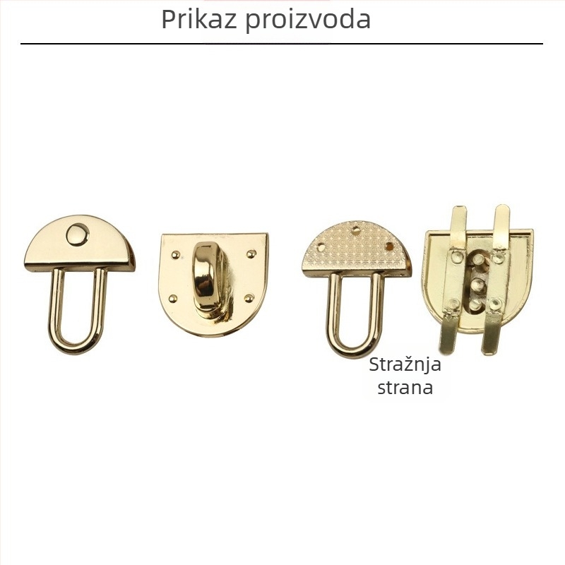35 mm okretna brava od cinkove legure za torbe – dekorativni hardver