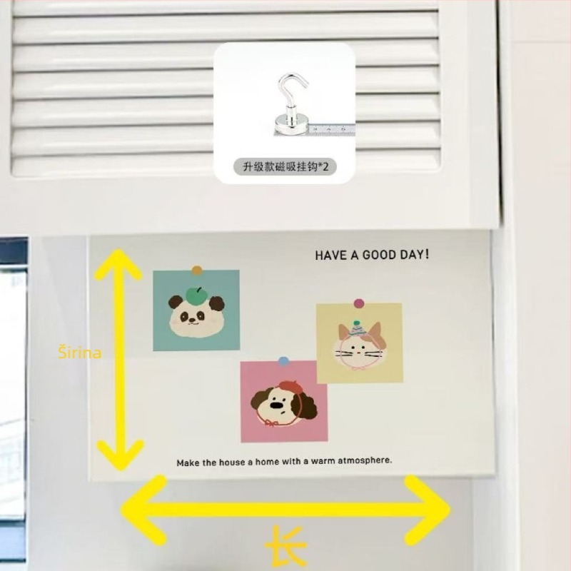 Kreativni akrilni magnetski zaštitni panel za bojler s karikaturnim dizajnom, visoke nosivosti