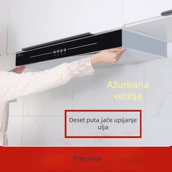 Membrana filtra papira za apsorpciju ulja za napa, naljepnica protiv masnih para, mreža za filtriranje, uljoodporan poklopac