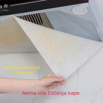 Membrana filtra papira za apsorpciju ulja za napa, naljepnica protiv masnih para, mreža za filtriranje, uljoodporan poklopac