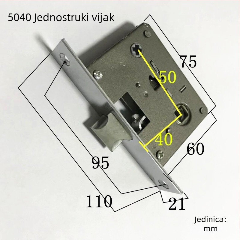 Tijelo brave s jednim jezikom, model 5045, dužina 110 mm