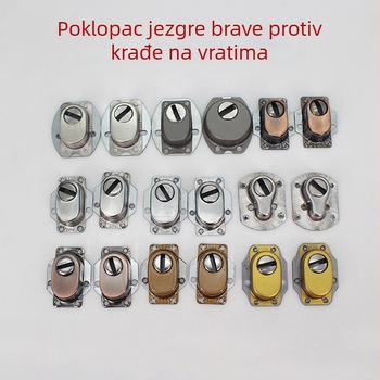 Zaštitni poklopac brave za kućna ulazna vrata – nehrđajući čelik, veličine veliki i mali