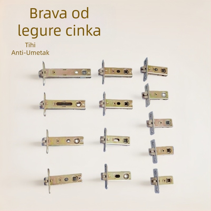 Mingwang unutarnja kvaka za drvena vrata, bakreno tijelo brave i jezičac, za kupaonicu, dijelovi od cinkog legura