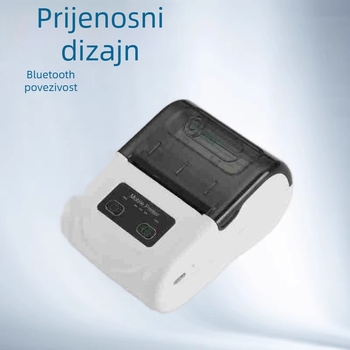 Prenosni Bluetooth termični pisač za mobilne uređaje, 58 mm pisač računa i naljepnica
